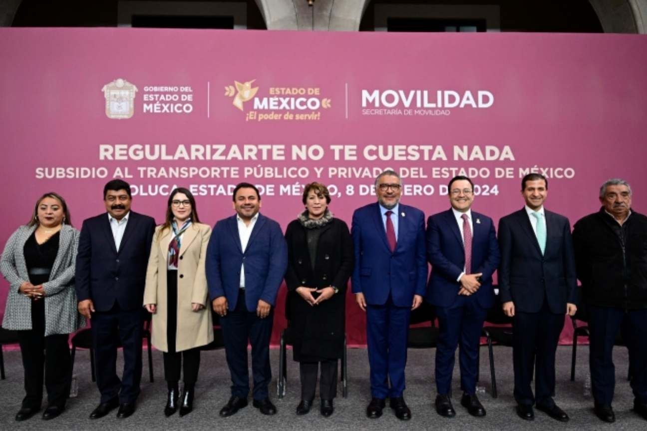 EDOMEX: Gobernadora Delfina Gómez Álvarez otorga subsidio 100% a transportistas