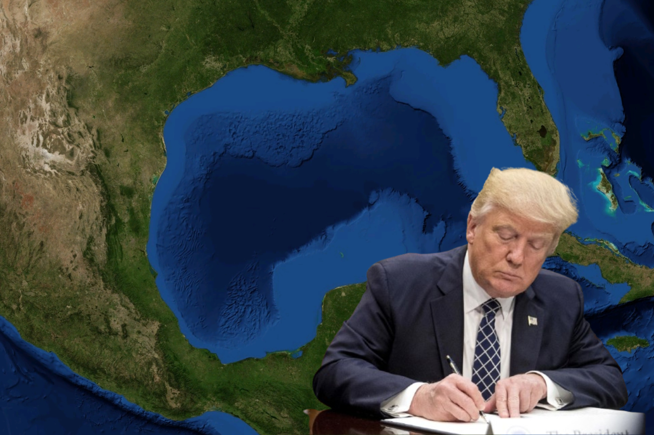 Firma Trump orden ejecutiva para renombrar el Golfo de México como “Golfo de América”
