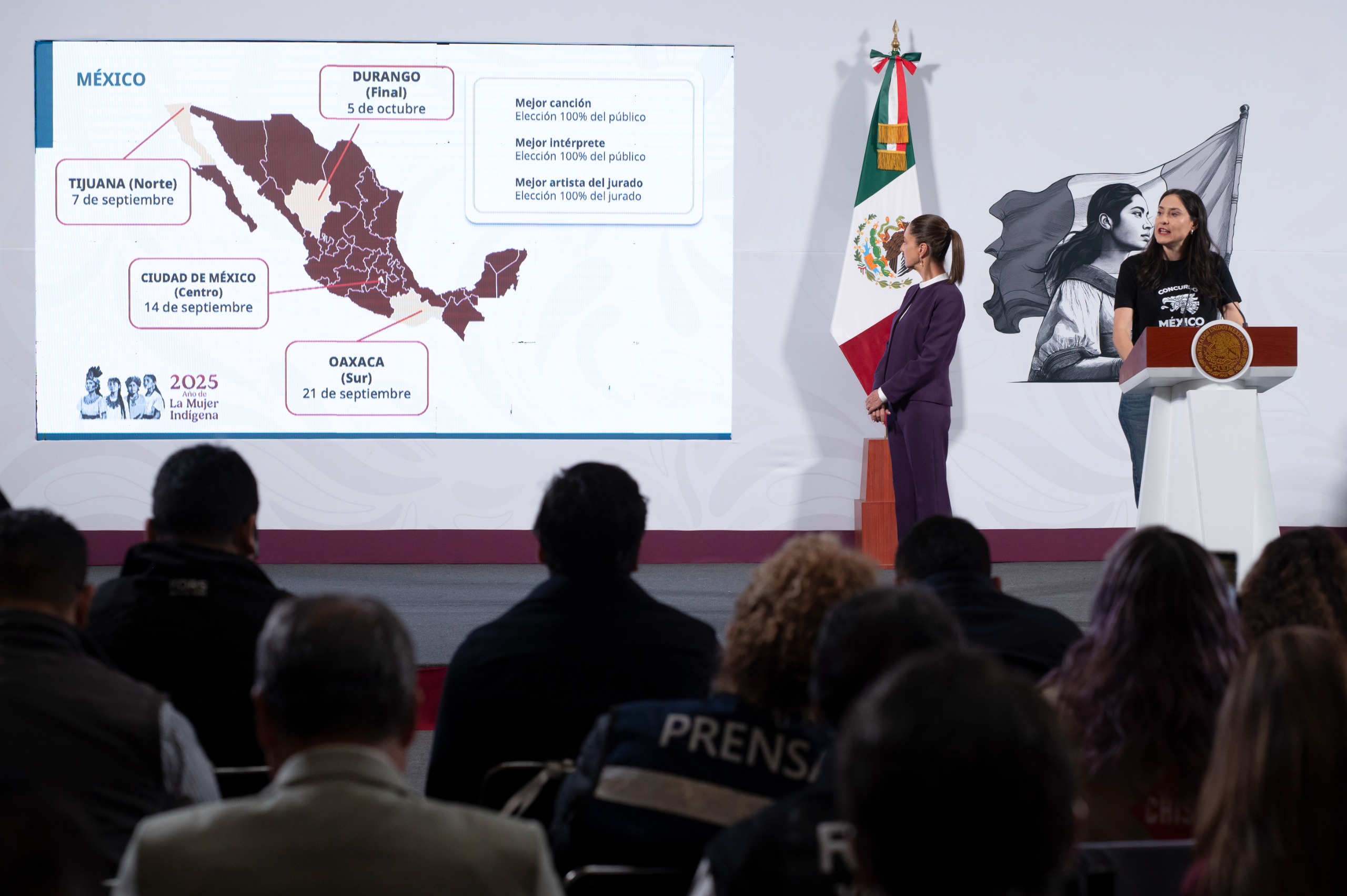 Presenta Claudia Sheinbaum “México Canta”, primer concurso binacional para promover la música sin violencia